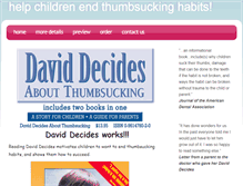 Tablet Screenshot of daviddecidesaboutthumbsucking.com